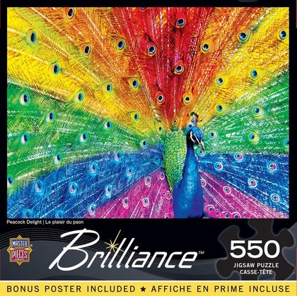 Brilliance - Peacock Delight 550 Piece Puzzle