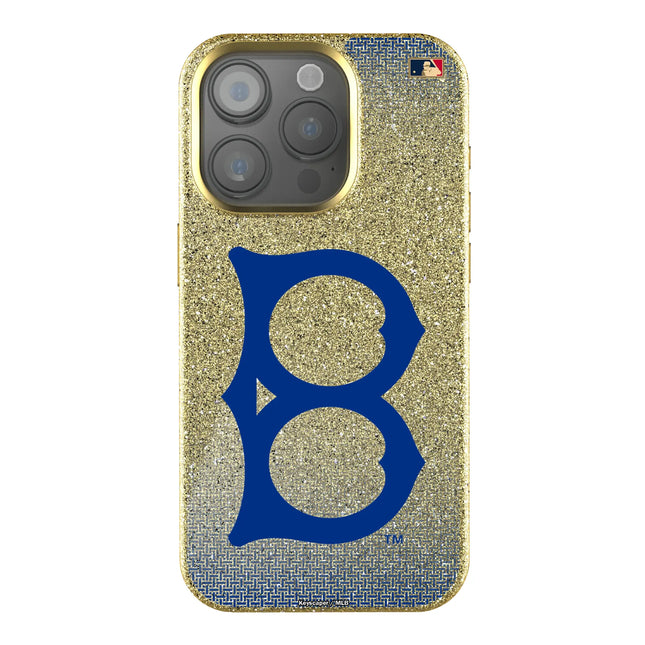 Brooklyn Dodgers 1949-1957 - Cooperstown Collection Linen Bling Phone Case for Apple iPhone
