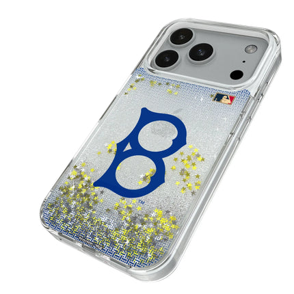Brooklyn Dodgers 1949-1957 - Cooperstown Collection Linen Glitter Phone Case for Apple iPhone