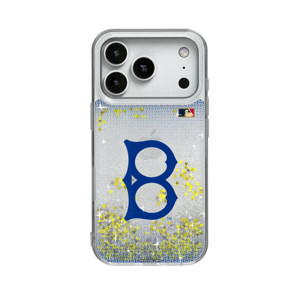 Brooklyn Dodgers 1949-1957 - Cooperstown Collection Linen Glitter Phone Case for Apple iPhone