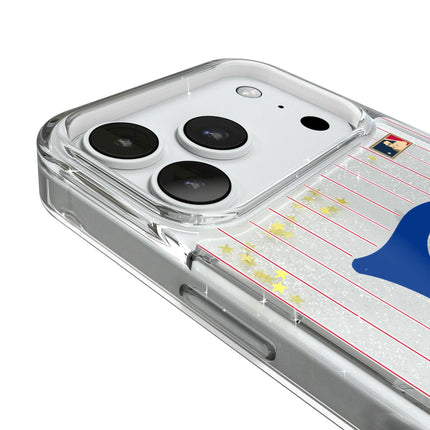Brooklyn Dodgers 1949-1957 - Cooperstown Collection Pinstripe Glitter Phone Case for Apple iPhone