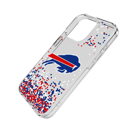 Buffalo Bills Clear Phone Case Confetti for iPhone
