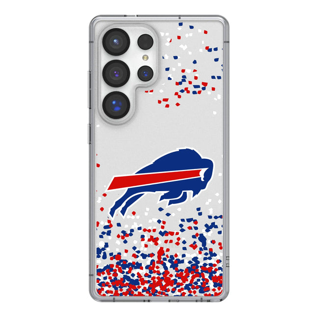 Buffalo Bills Clear Phone Case Confetti for Samsung Galaxy