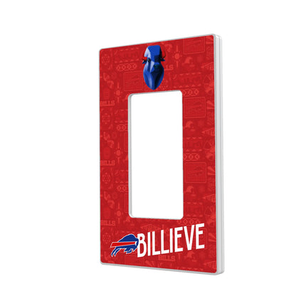 Buffalo Bills Hidden-Screw Light Switch Plate Deco