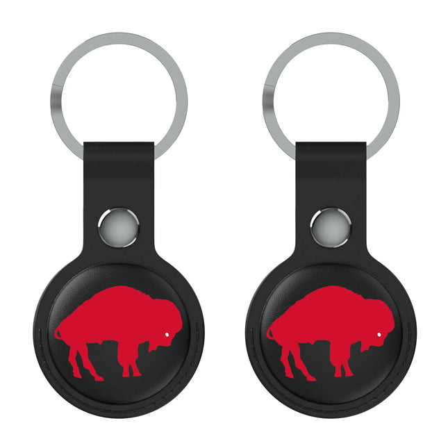 Buffalo Bills Black Airtag Holder 2-Pack Historic Insignia