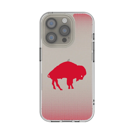 Buffalo Bills Clear Phone Case Historic Linen for iPhone