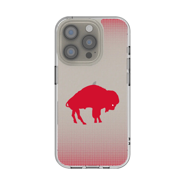 Buffalo Bills Clear Phone Case Historic Linen for iPhone