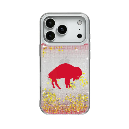 Buffalo Bills Historic Collection Linen Glitter Phone Case for Apple iPhone