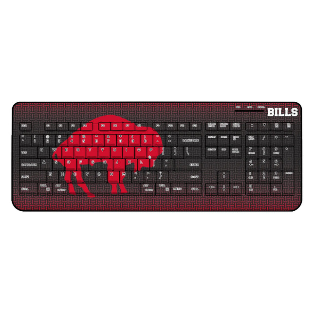 Buffalo Bills Wireless USB Keyboard Historic Linen