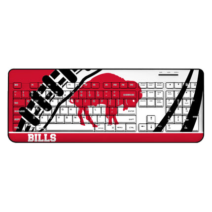 Buffalo Bills Wireless USB Keyboard Historic Passtime