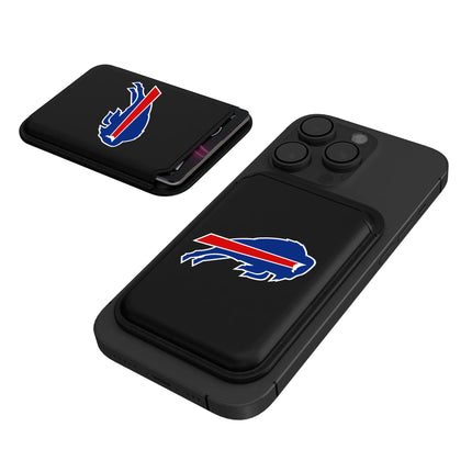 Buffalo Bills Black Magnetic Credit Card Wallet Insignia