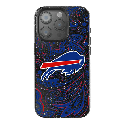 Buffalo Bills Black Bling Phone Case Paisley for iPhone