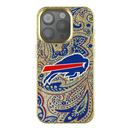 Buffalo Bills Bling Phone Case Paisley for iPhone