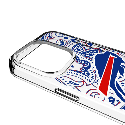 Buffalo Bills Clear Phone Case Paisley for iPhone