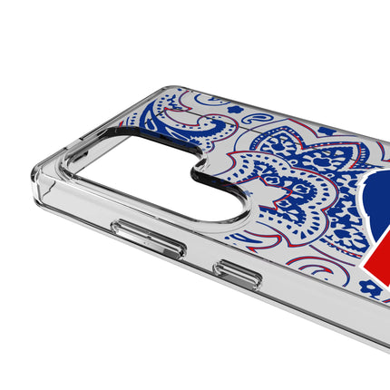 Buffalo Bills Clear Phone Case Paisley for Samsung Galaxy