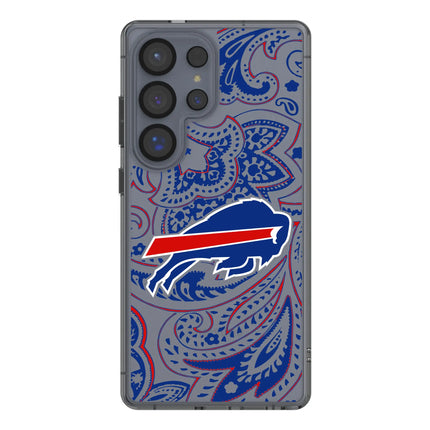 Buffalo Bills Clear Phone Case Paisley for Samsung Galaxy