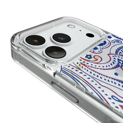 Buffalo Bills Paisley Glitter Phone Case for Apple iPhone