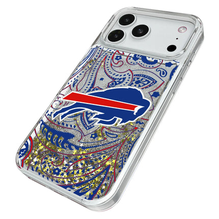 Buffalo Bills Paisley Glitter Phone Case for Apple iPhone