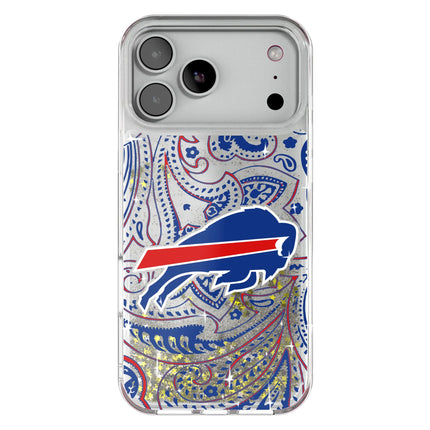Buffalo Bills Paisley Glitter Phone Case for Apple iPhone