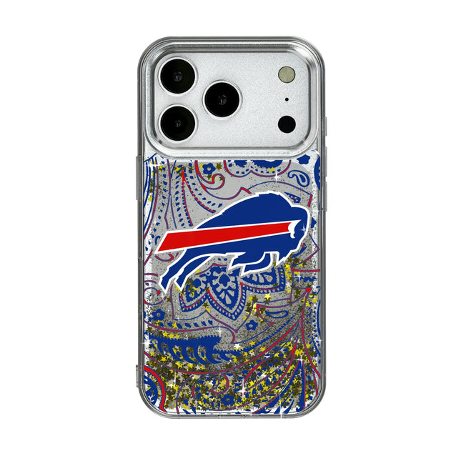Buffalo Bills Glitter Phone Case Paisley for iPhone