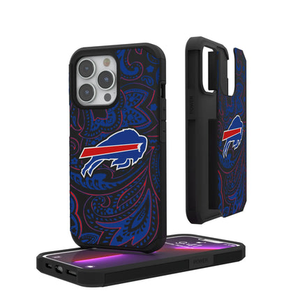 Buffalo Bills Rugged Phone Case Paisley for iPhone