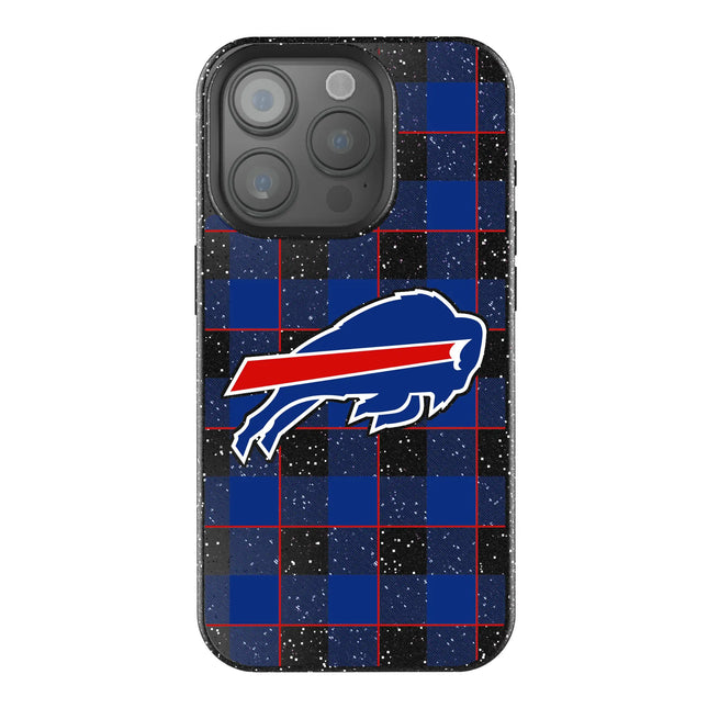 Buffalo Bills Black Bling Phone Case Plaid for iPhone
