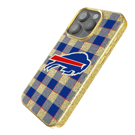 Buffalo Bills Bling Phone Case Plaid for iPhone