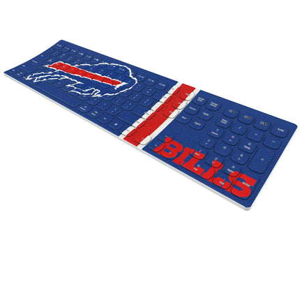 Buffalo Bills Stripe Curved Wireless Keyboard