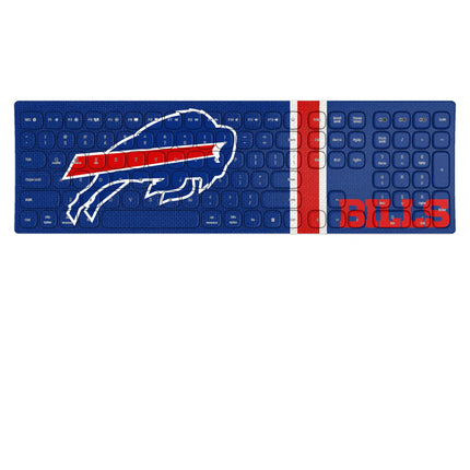 Buffalo Bills Stripe Curved Wireless Keyboard