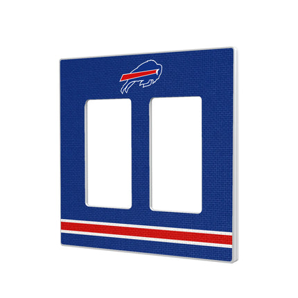 Buffalo Bills Hidden-Screw Light Switch Plate Stripe