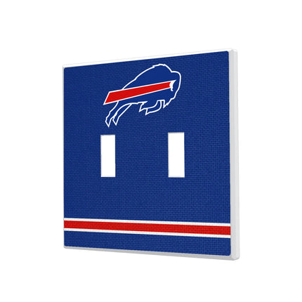 Buffalo Bills Hidden-Screw Light Switch Plate Stripe