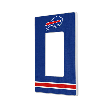 Buffalo Bills Hidden-Screw Light Switch Plate Stripe
