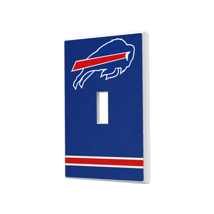 Buffalo Bills Hidden-Screw Light Switch Plate Stripe