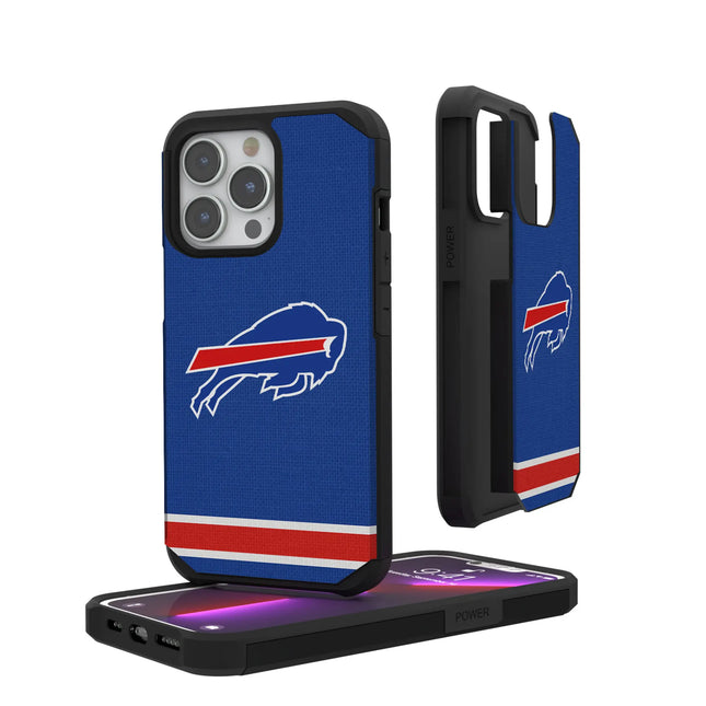 Buffalo Bills Rugged Phone Case Stripe for iPhone