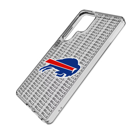 Buffalo Bills Clear Phone Case Text for Samsung Galaxy