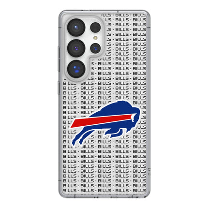 Buffalo Bills Clear Phone Case Text for Samsung Galaxy