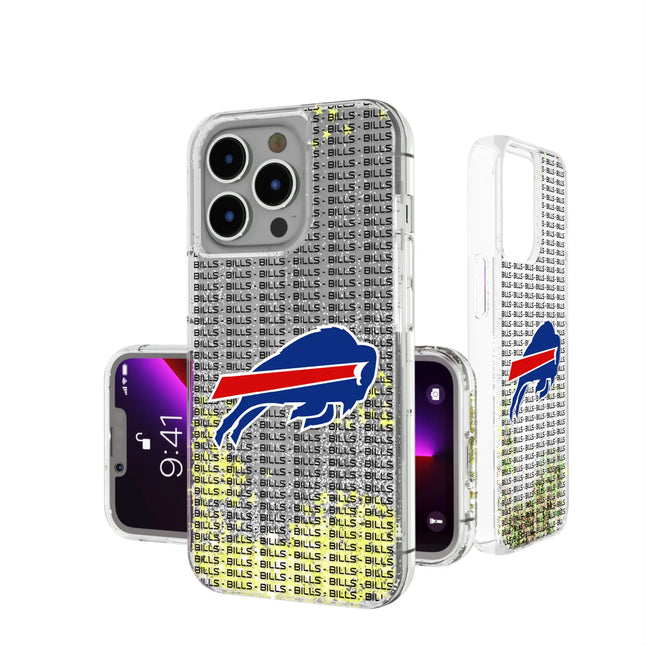 Buffalo Bills Glitter Phone Case Text for iPhone