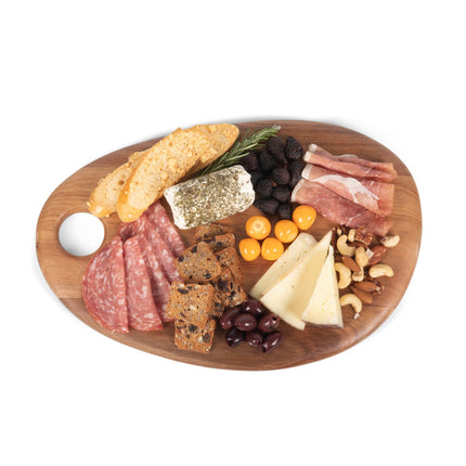 Washington & Lee Generals Pebble Shaped Acacia Serving Board 15" x 1"
