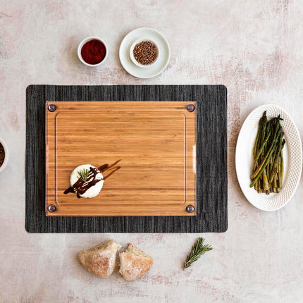 Concerto Glass Top Cheese Cutting Board & Tools Set