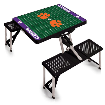 Clemson Tigers Football Field Picnic Table Folding Table with Seats