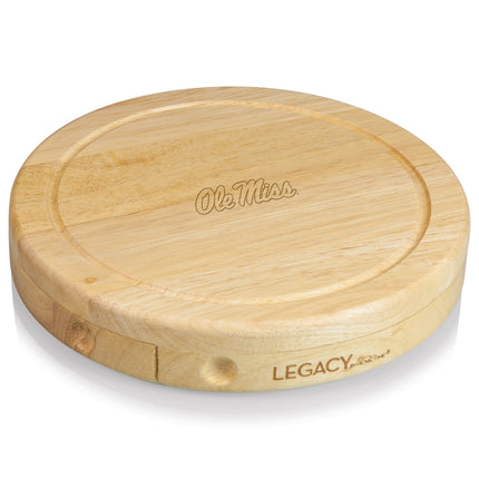 Ole Miss Rebels - Brie Cheese Cutting Board & Tools Set