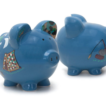 Camping Large Piggy Bank