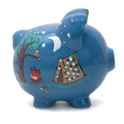 Camping Large Piggy Bank
