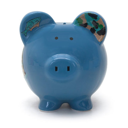 Camping Large Piggy Bank