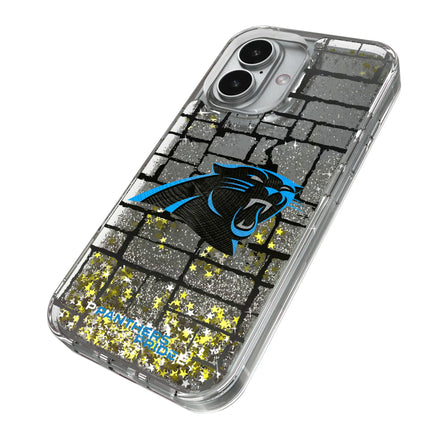 Carolina Panthers Glitter Phone Case Brick for iPhone