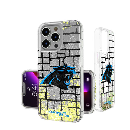 Carolina Panthers Brick Glitter Phone Case for Apple iPhone