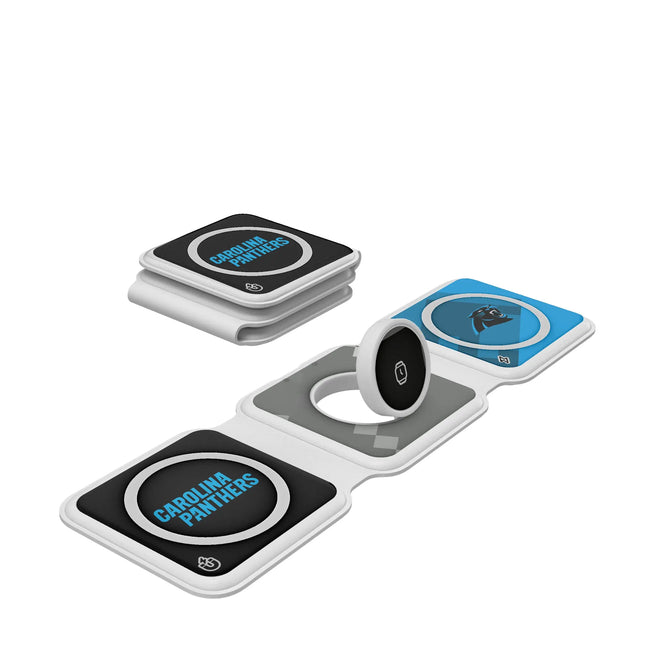 Carolina Panthers Foldable 3 in 1 Charger Color Block