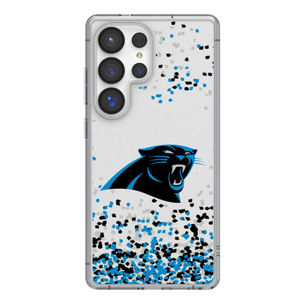 Carolina Panthers Clear Phone Case Confetti for Galaxy