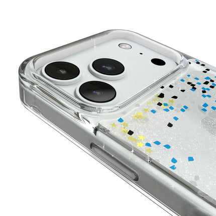 Carolina Panthers Confetti Glitter Phone Case for Apple iPhone
