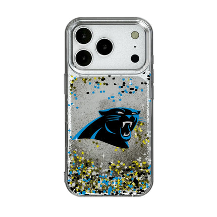 Carolina Panthers Glitter Phone Case Confetti for iPhone